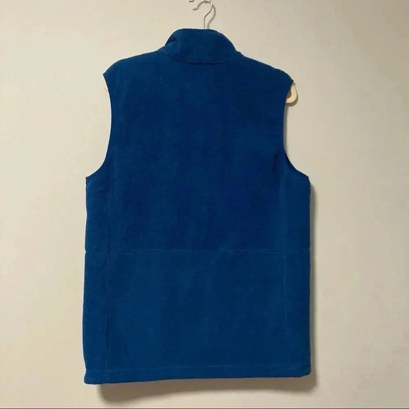 L.L. Bean  blue teal fleece vest medium tall - Picture 7 of 7